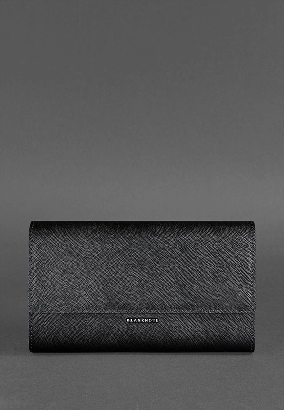 Жіноча шкіряна сумка-трансформер чорна Blackwood