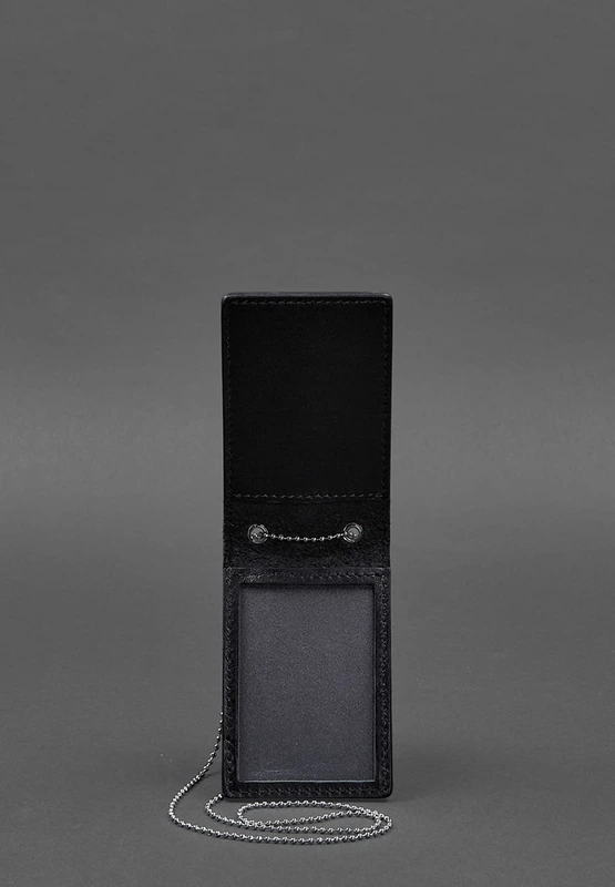 Шкіряна обкладинка на ланцюжку для посвідчення і жетона