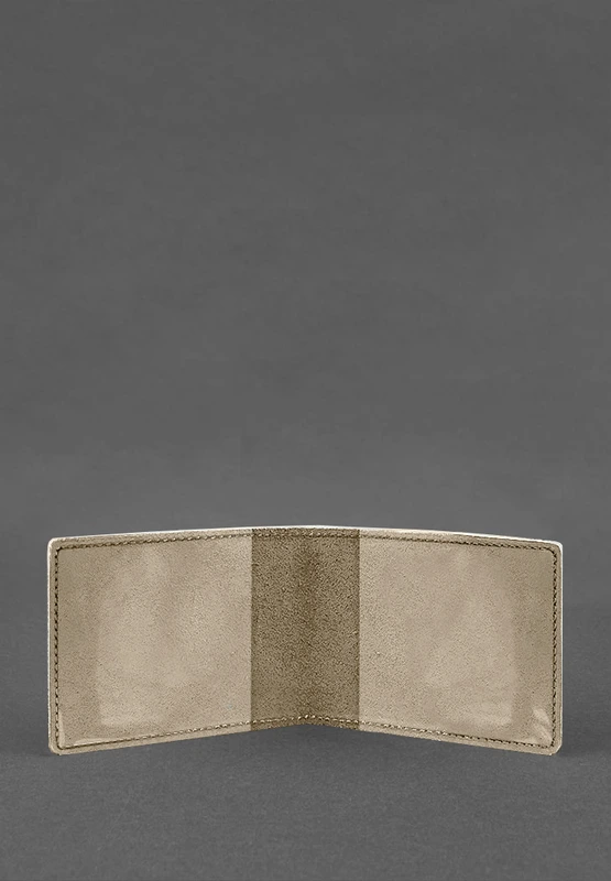 Шкіряна обкладинка для посвідчення журналіста світло-бежева