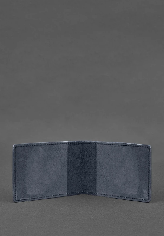 Шкіряна обкладинка для посвідчення журналіста темно-синя