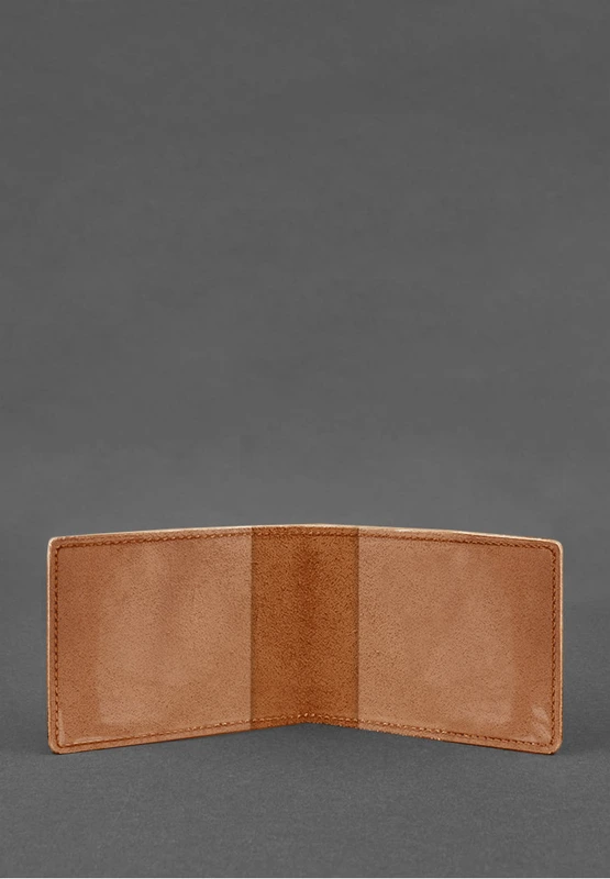 Шкіряна обкладинка для посвідчення учасника бойових дій (УБД) світло-коричнева Crazy Horse