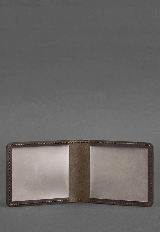 Шкіряна обкладинка для посвідчення з гербом, темно-коричневий Crazy Horse