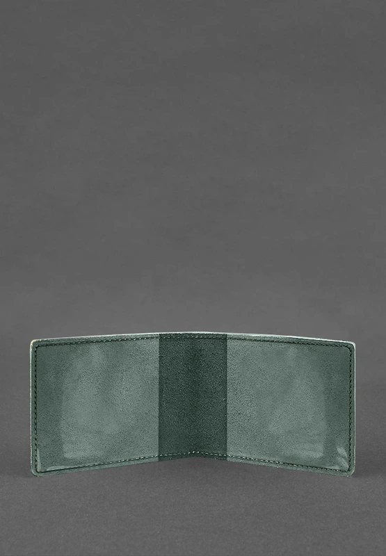 Шкіряна обкладинка для посвідчення журналіста зелена Crazy Horse