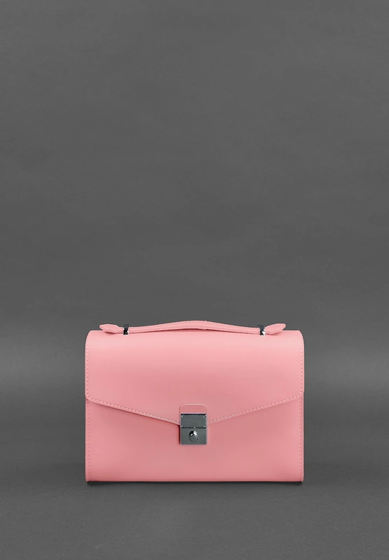 Жіноча шкіряна сумка-кроссбоді Lola рожева