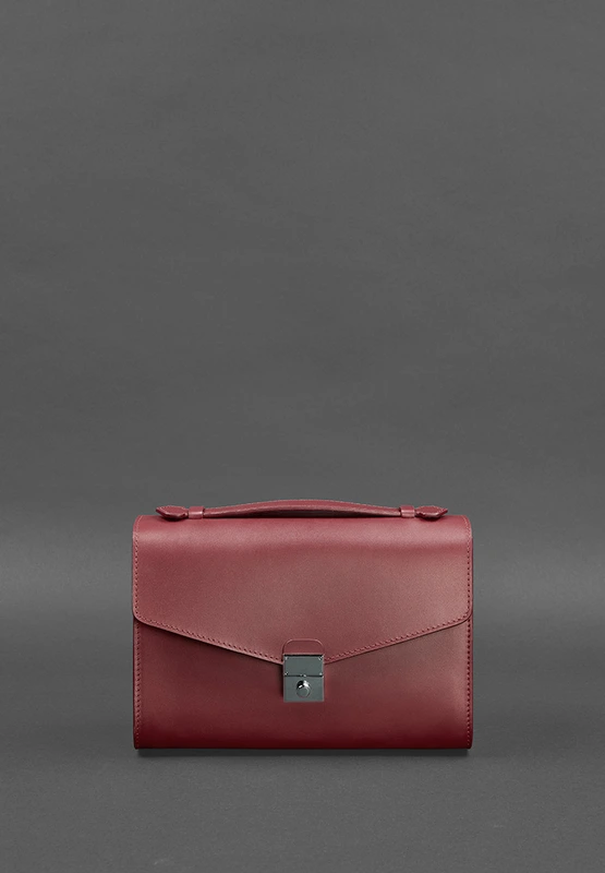 Жіноча шкіряна сумка-кроссбоді Lola бордова