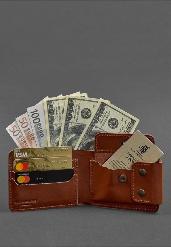 Шкіряне портмоне Zeus 9.0 світло-коричневе