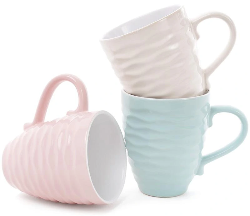 Кружка керамічна "Хвилі" 440мл, пастель