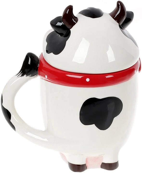 Кружка керамічна «Корівка Глорія» 460мл з кришкою