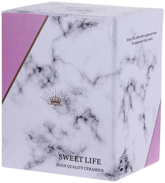 Кружка порцелянова Coffee Prelude "Mr" 380мл з кришкою та ложкою, синя