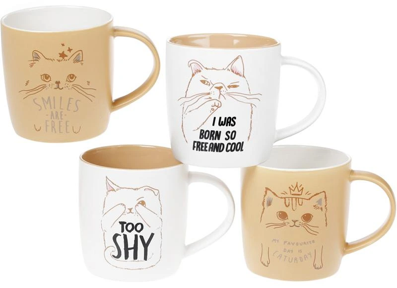 Кружка порцелянова "Котики" 350мл