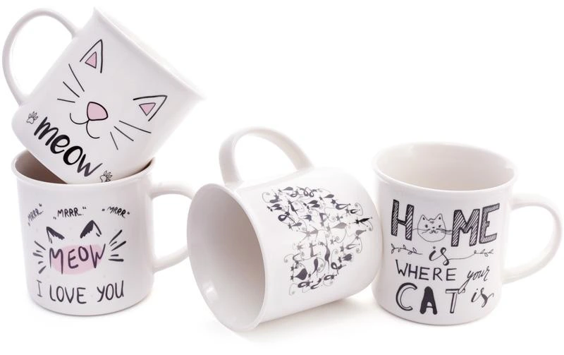 Кружка порцелянова "Мяу" 400мл