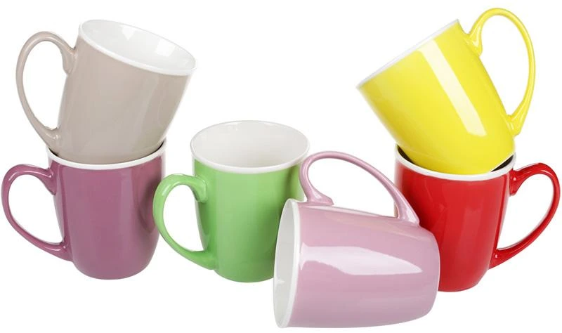 Кружка "Яскраве Настрій" Мікс 350мл порцелянова, висока