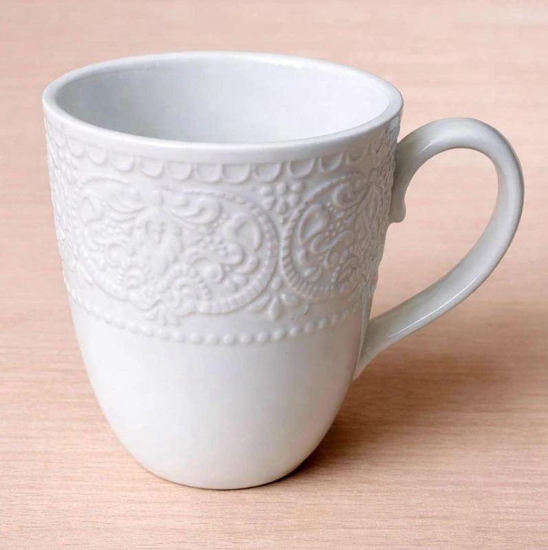 Кухлі порцелянові "Dentelle Blanche" 4 чашки 300мл