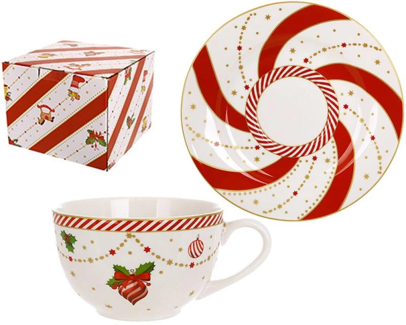 Набір порцелянових чашок "Candyland" 2 чашки 250мл та 2 блюдця