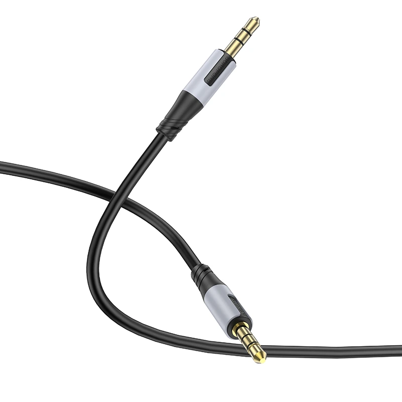 Аудіокабель BOROFONE BL19 3.5mm male to 3.5mm male, TPE, 1m Black