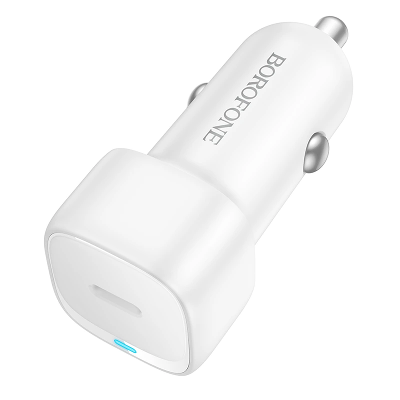 Автомобільний зарядний пристрій BOROFONE BZ34A Cloud single port PD20W car charger White — фото 3