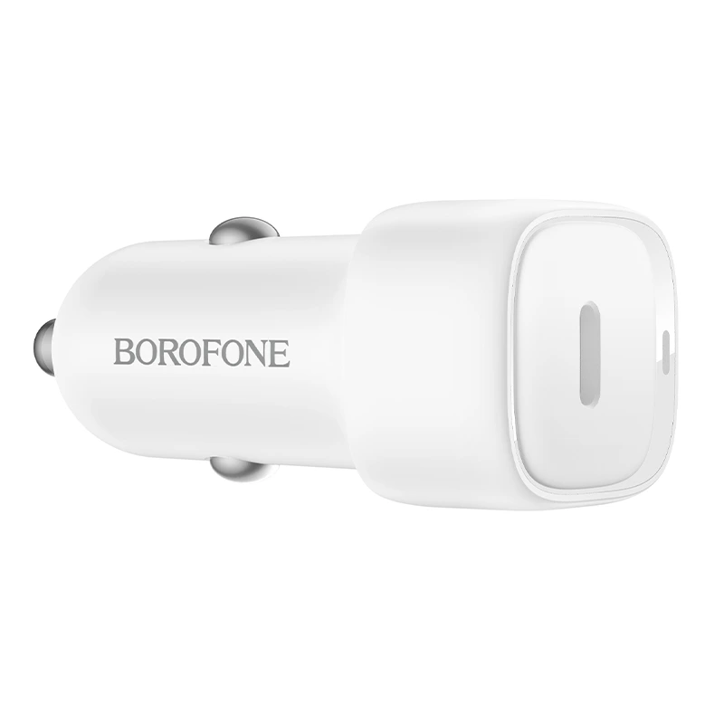 Автомобільний зарядний пристрій BOROFONE BZ34A Cloud single port PD20W car charger White — фото 4