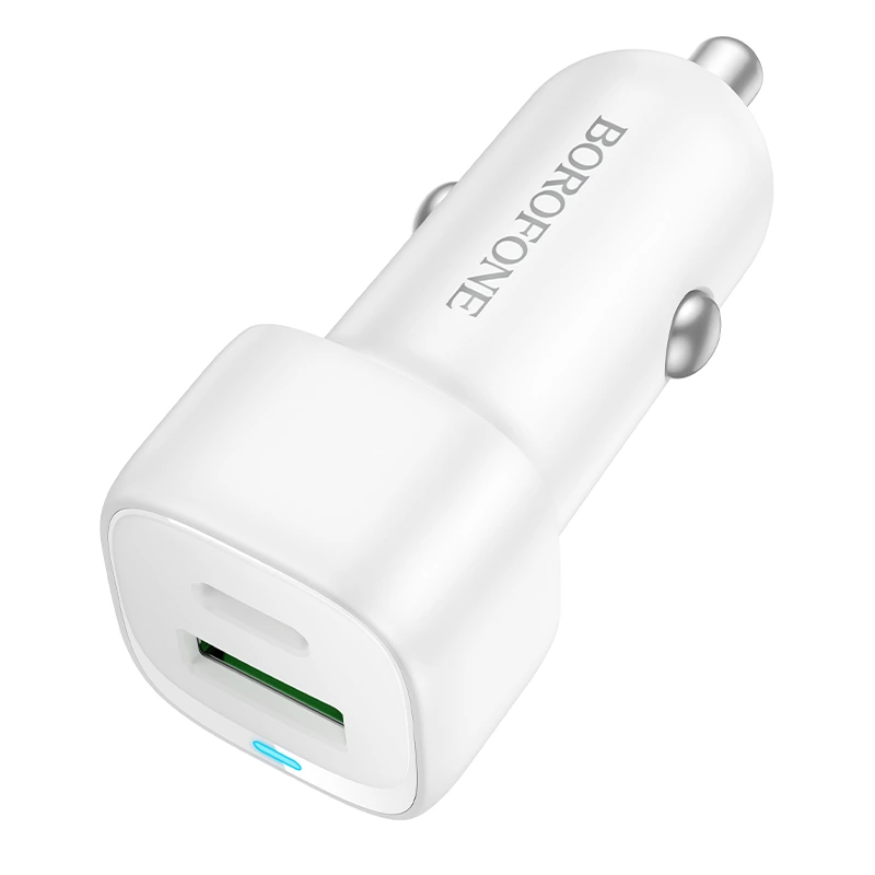 Автомобільний зарядний пристрій BOROFONE BZ34B Cloud PD38W(1C1A) car charger White — фото 3