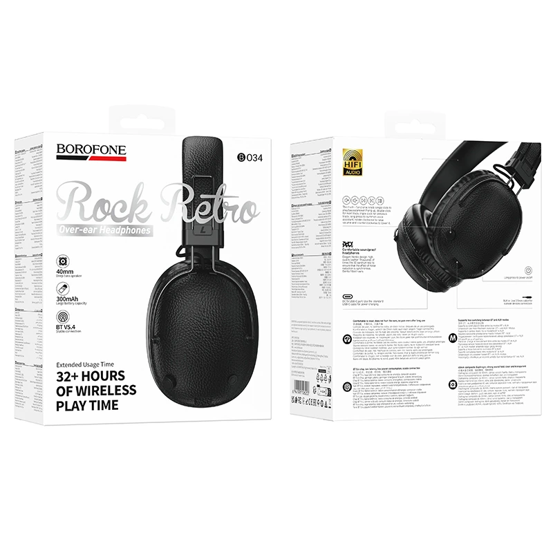 Бездротові накладні навушники BOROFONE BO34 Suenos BT headset Black