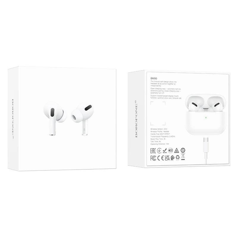 Бездротові навушники BOROFONE BW90 True wireless stereo headset White
