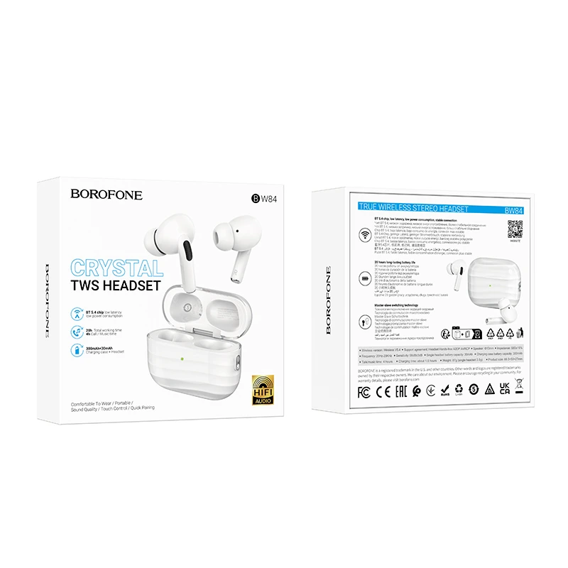 Бездротові навушники TWS BOROFONE BW84 Dream White