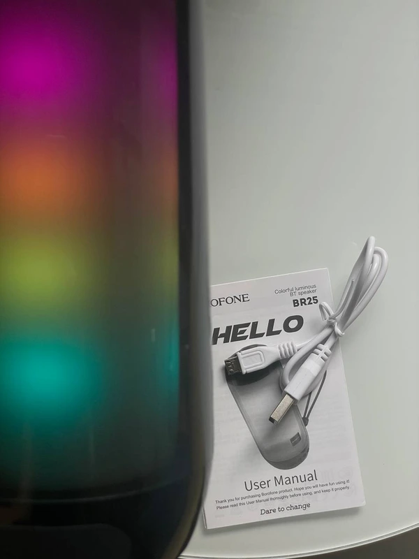 Бездротова колонка Borofone Light BR25 (Чорний)