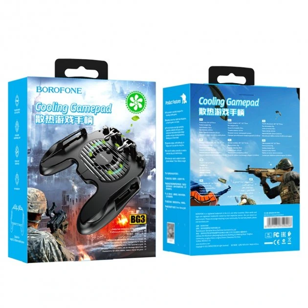 Ігровий контролер для мобільного BOROFONE BG3 Warrior cooling gamepad Black