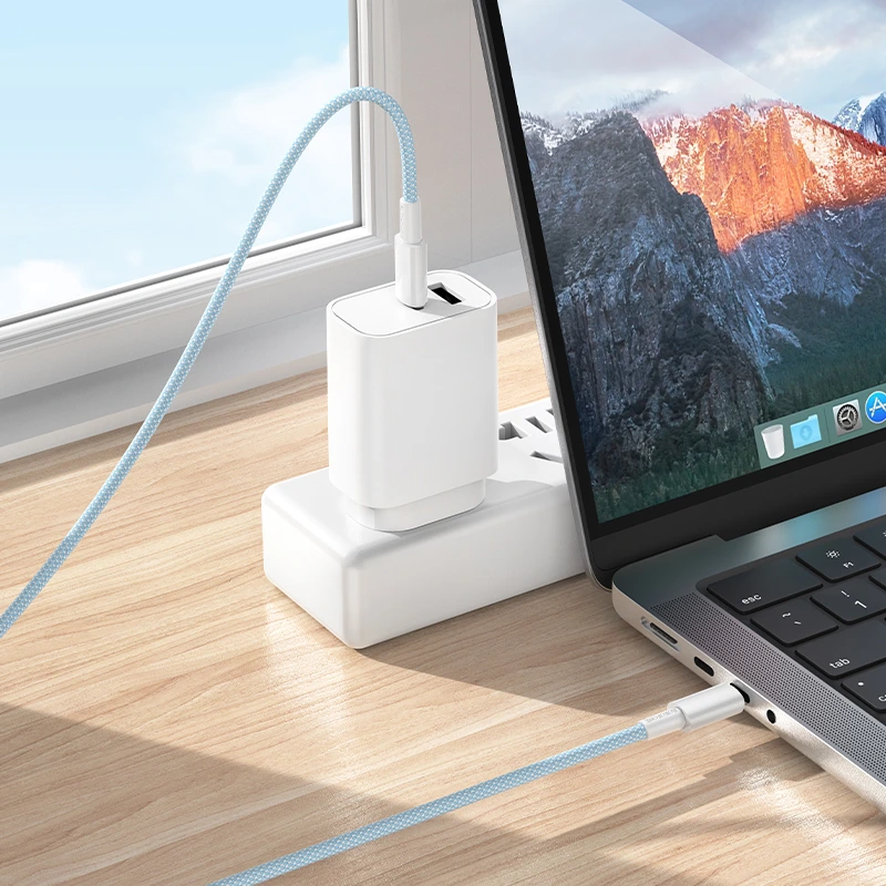 Кабель BOROFONE BX117 Source 60W charging data cable C to C White — фото 4
