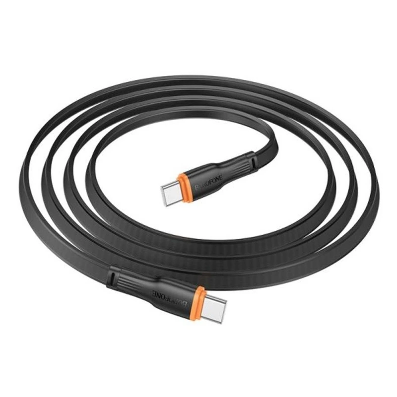 Кабель BOROFONE BX118 Esplendido 60W charging data cable C to C Black — фото 3