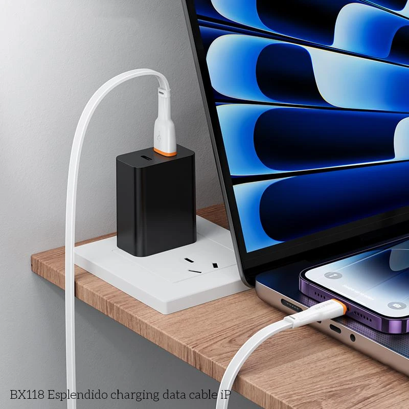 Кабель BOROFONE BX118 Esplendido charging data cable iP White — фото 5
