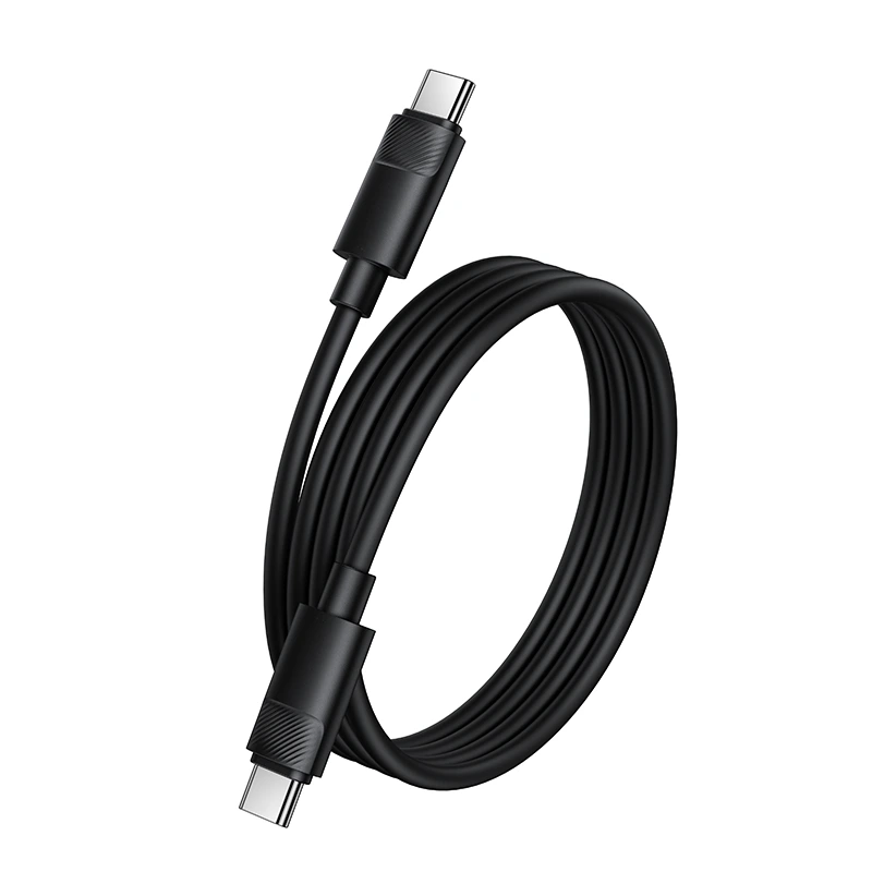 Кабель BOROFONE BX123 Leya 60W silicone charging data cable C to C Black — фото 5