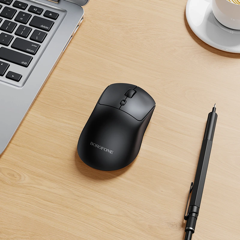 Маніпулятор миша BOROFONE BG151 Cielo dual-mode wireless mouse Black — фото 5