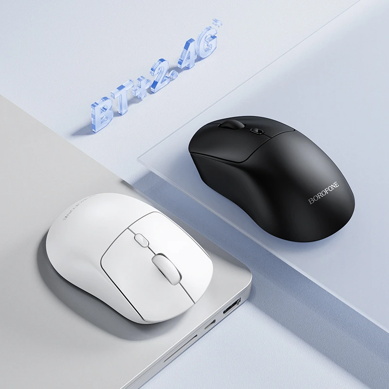 Маніпулятор миша BOROFONE BG151 Cielo dual-mode wireless mouse Black — фото 6