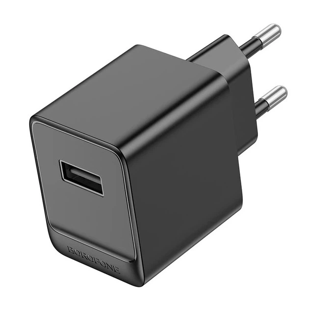 Мережевий зарядний пристрій BOROFONE BAS11A Erudite single port charger set (Type-C) (EU) Black