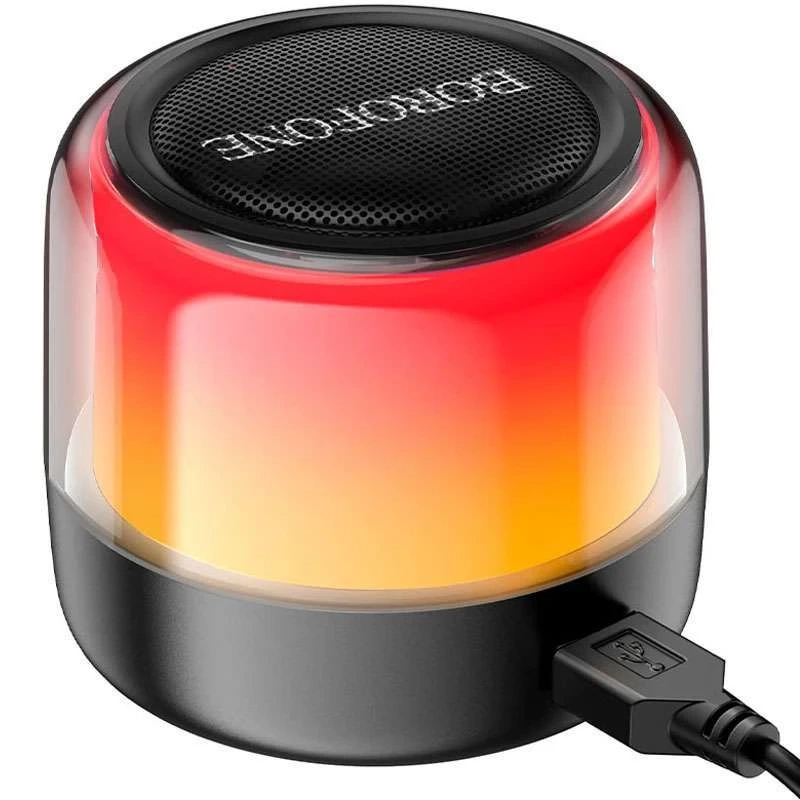 Портативна колонка BOROFONE BP12 Colorful BT wired 2-in-1 computer speaker, 5W*2, Black