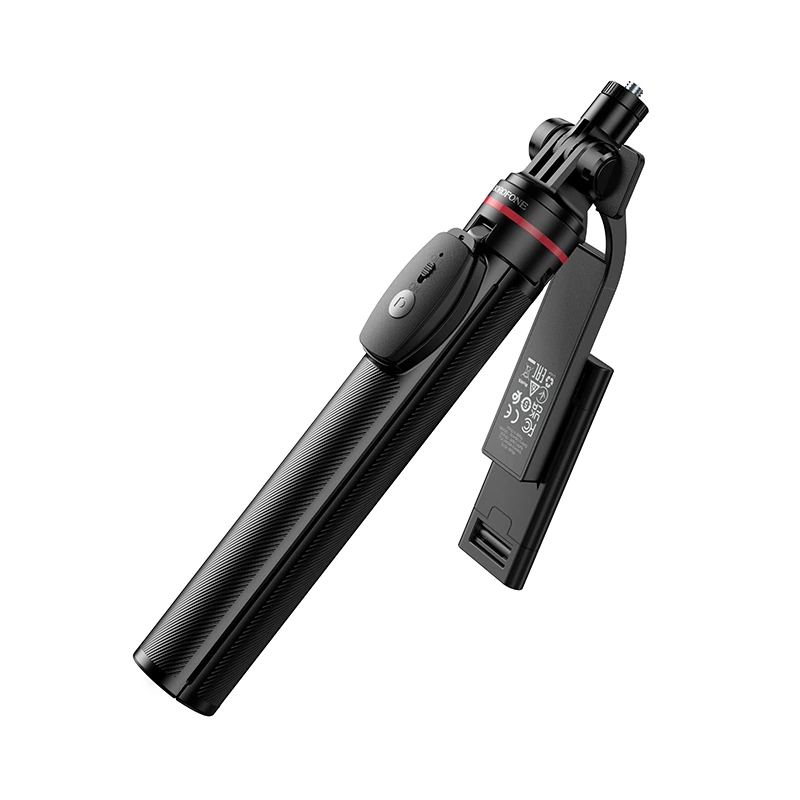 Селфі-монопод BOROFONE BY15 Throne live broadcast holder Black — фото 6