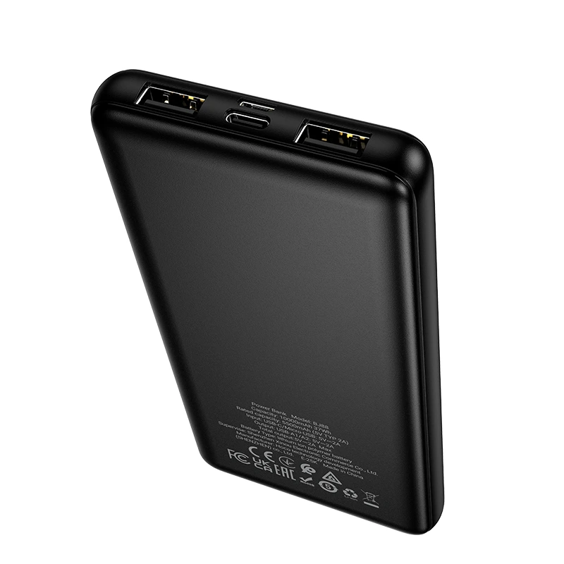 Зовнішній акумулятор BOROFONE BJ88 Clever power bank(10000mAh) Black — фото 4