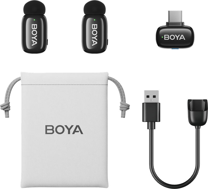 Бездротовий петличний мікрофон BOYA mini-23 Type-C Black