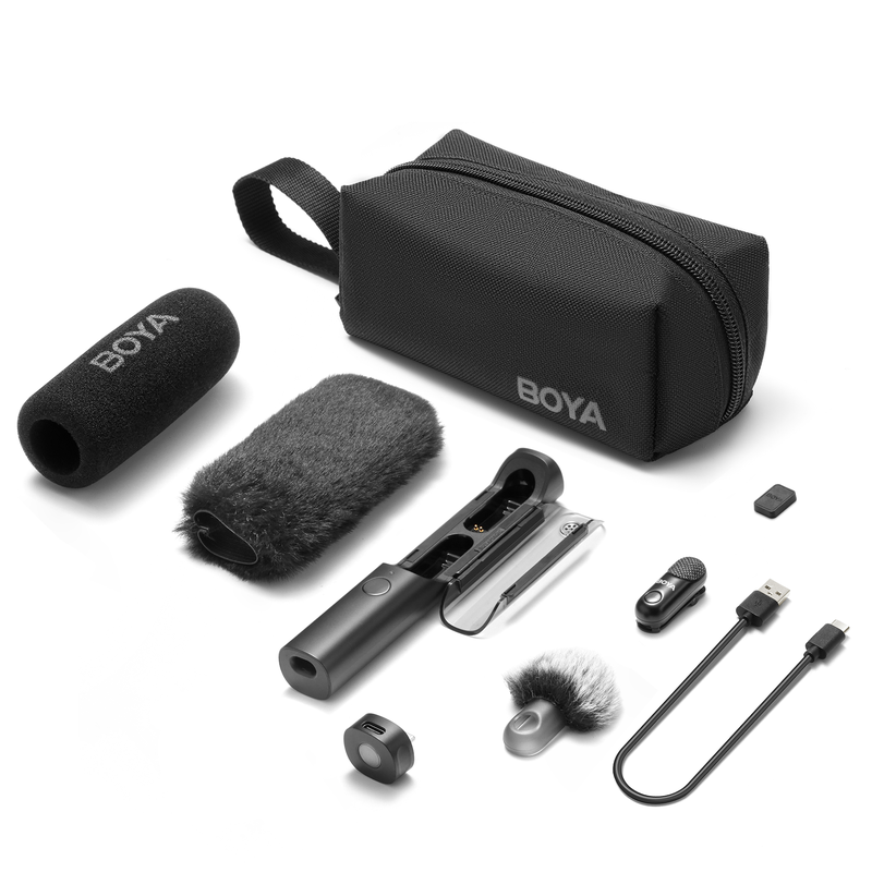 Бездротовий мікрофон BOYA Magic-03 Type-C/TRS Black