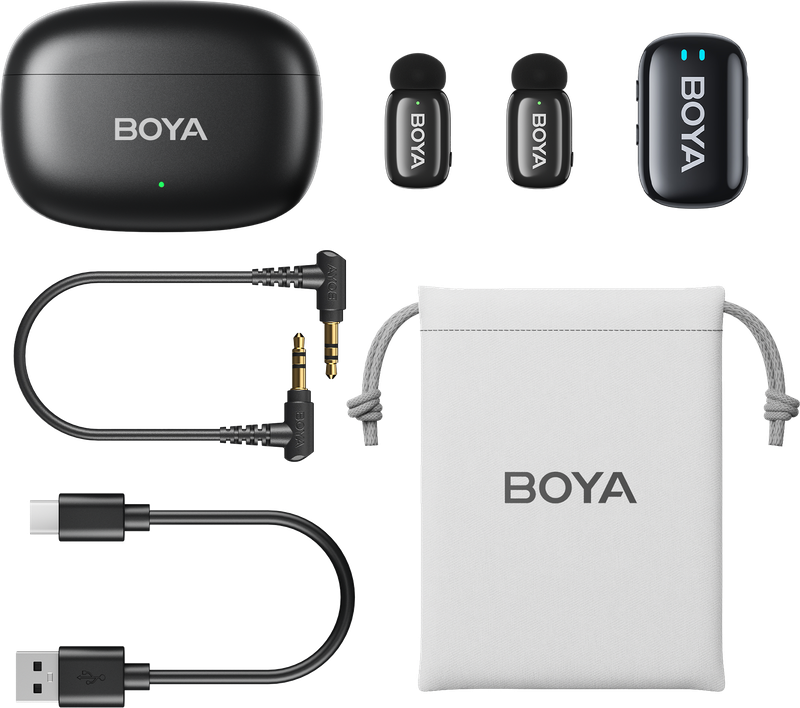 Бездротовий петличний мікрофон BOYA mini-18 TRS for camera Black