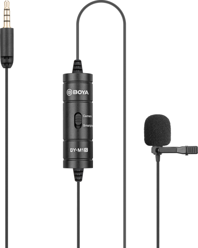 Універсальний петличний мікрофон BOYA BY-M1S Black
