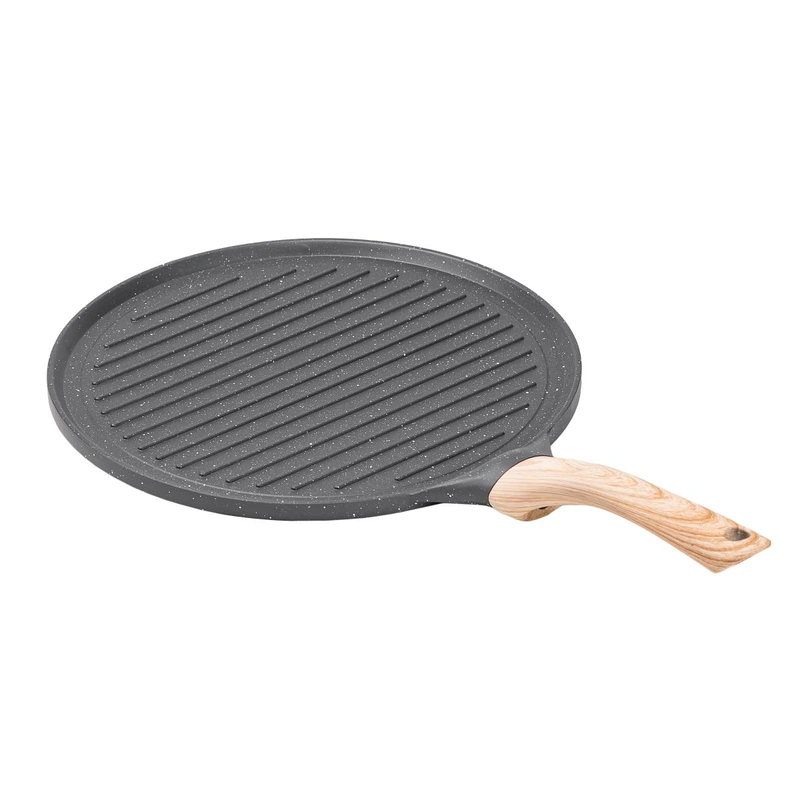 Сковорода гриль кругла Ø 26.5 см низька для індукційної плити з гранітним покриттям HP39581C