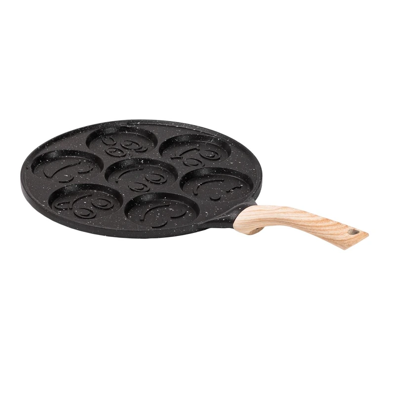 Сковорода зі смайликами на 7 секцій для млинців, оладок, яєць, сирників HP39583B