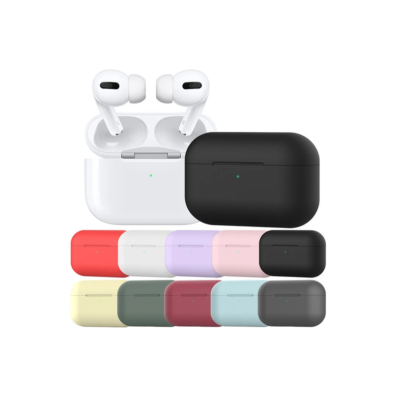 Силіконовий чохол для навушників pods PRO (Чорний)