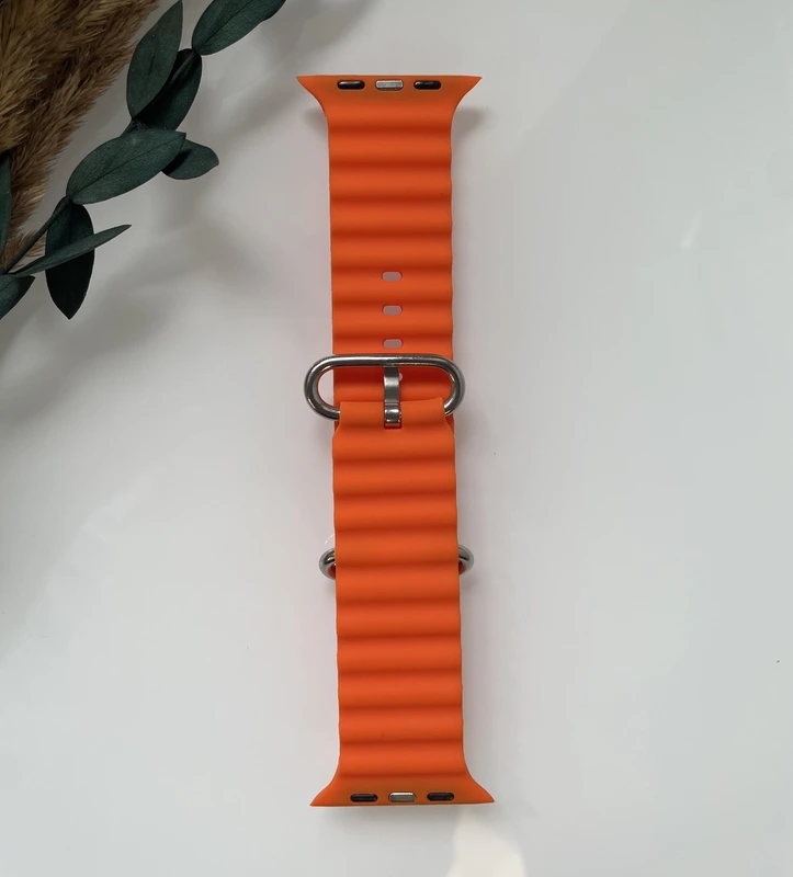 Силіконовий ремінець для Smart Watch Ocean Band 42/44/45/49 (Помаранчевий)