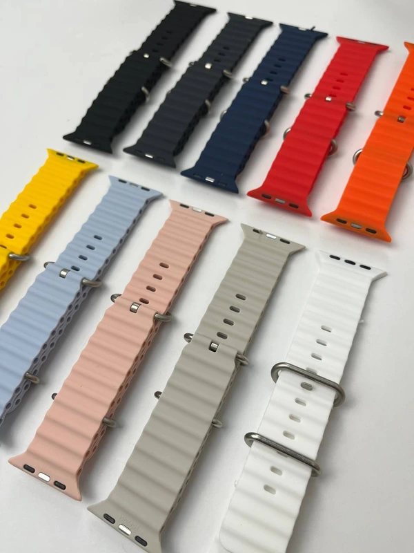 Силіконовий ремінець для Smart Watch Ocean Band 42/44/45/49 (Сірий)