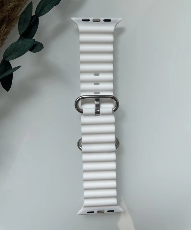 Силіконовий ремінець для Smart Watch Ocean Band 42/44/45/49 (Білий)