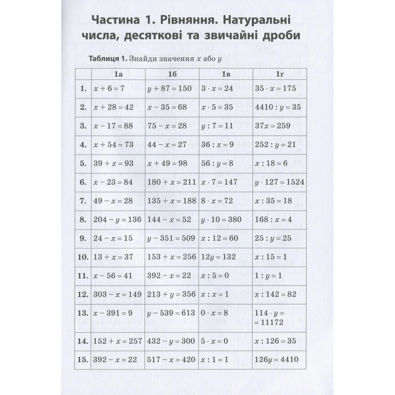 Навчальна книга 3000 вправ та завдань. Математика 5-6 клас. рівняння 152947 — фото 3