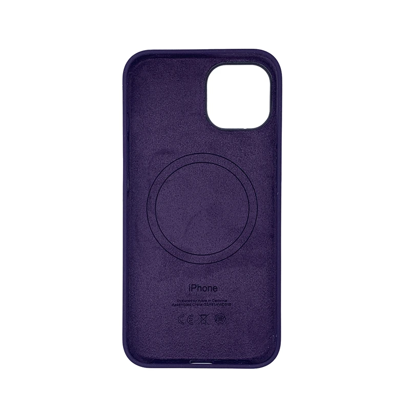 Чохол накладка Silicone Case Full with Magsafe для Apple iPhone 14 Pro Max- Berry Purple