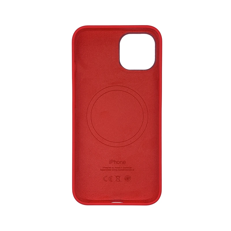 Чохол накладка Silicone Case Full with Magsafe для Apple iPhone 14 Pro- Red